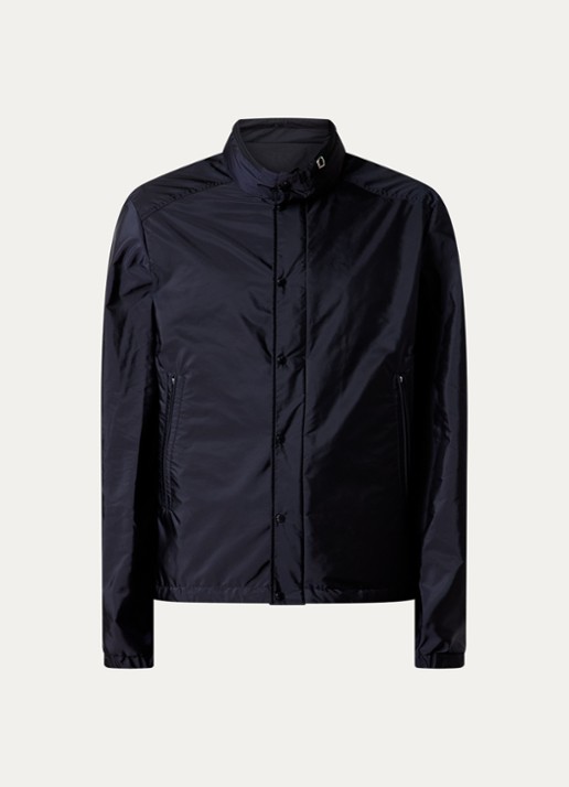 Moncler Montriond windjack met opbergbare capuchon - voorkant 2 donkerblauw