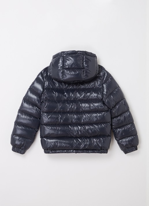 Moncler New Aubert gewatteerde jas met donsvulling - achterkant blauw