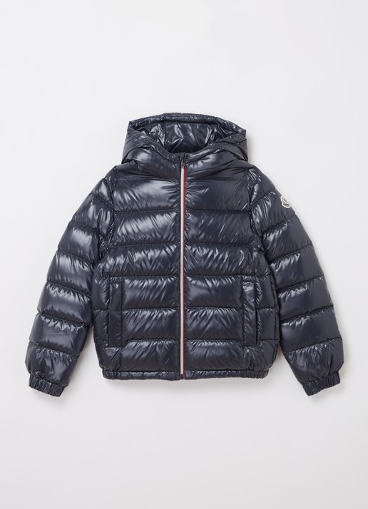 Moncler New Aubert gewatteerde jas met donsvulling - voorkant 2 blauw