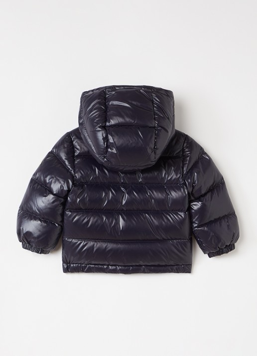 Moncler New Aubert pufferjack met donsvulling - achterkant 3 donkerblauw