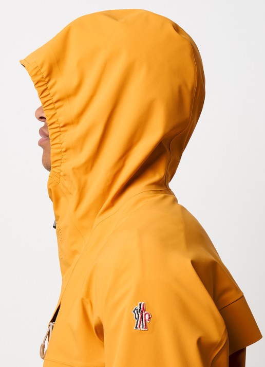 Moncler Orden windjack met ritszakken - detail 4 okergeel