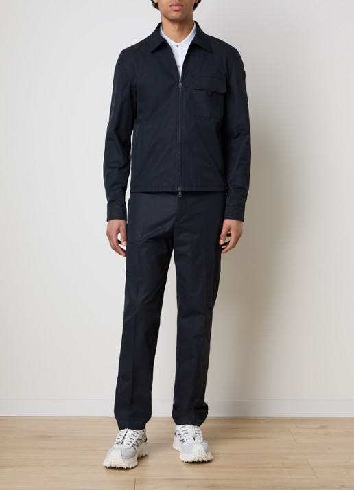 Moncler Overshirt met ritszakken - voorkant 5 donkerblauw