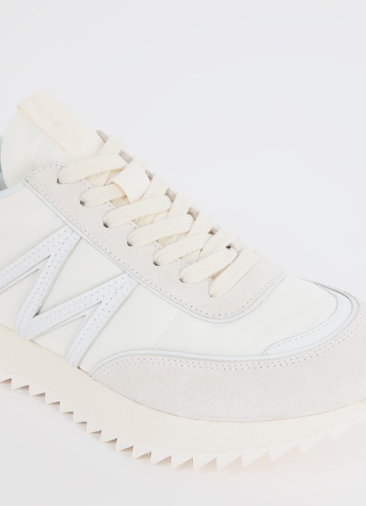 Moncler Pacey sneaker met suéde details - detail 4 wit