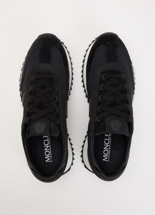 Moncler Pacey2 sneaker met details van nubuck en suède - detail 5 zwart