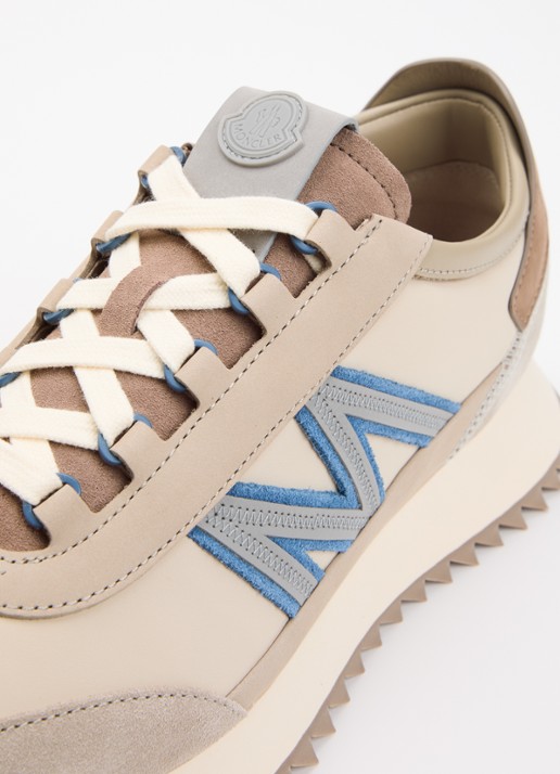 Moncler Pacey2 sneaker met details van nubuck en suède - detail 5 zand