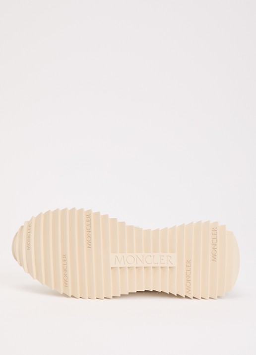 Moncler Pacey2 sneaker met suède details en logo - detail 5 gebroken wit