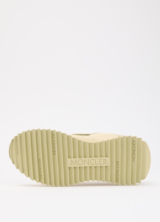 Moncler Pacey2 sneaker met suède details en logo - detail 3 gebroken wit