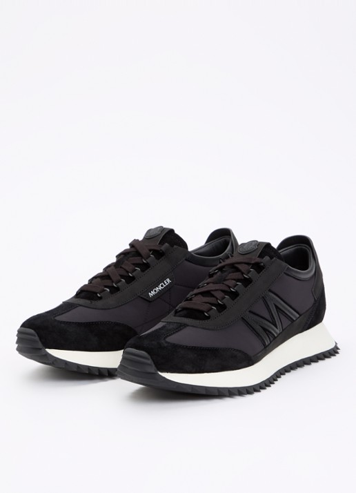 Moncler Pacey2 sneaker met suède en nubuck details - detail 3 zwart