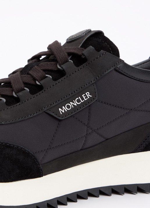 Moncler Pacey2 sneaker met suède en nubuck details - detail 6 zwart