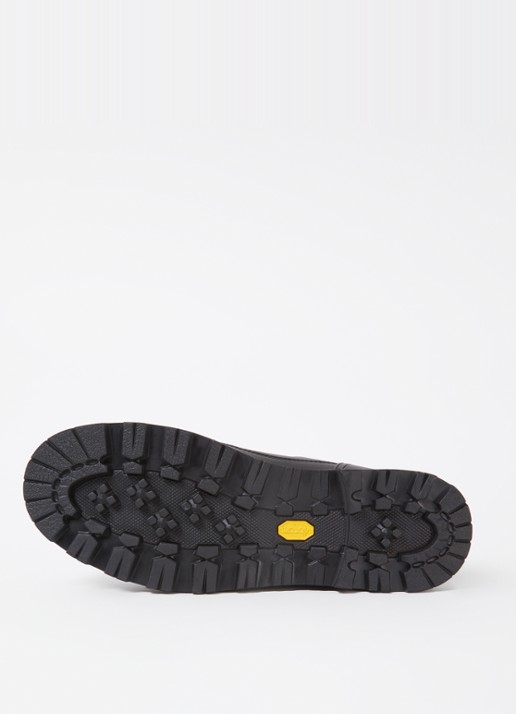 Moncler Peka Trek veterboot met kalfsleren details - detail 4 zwart