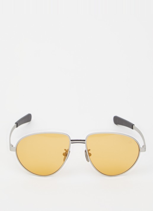 Moncler Piloten zonnebril ME4009  - detail geel