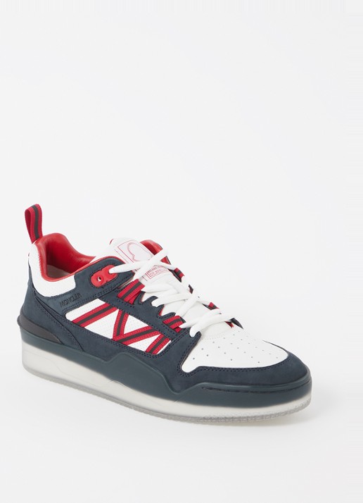 Moncler Pivot Low sneaker van leer met nubuck details
