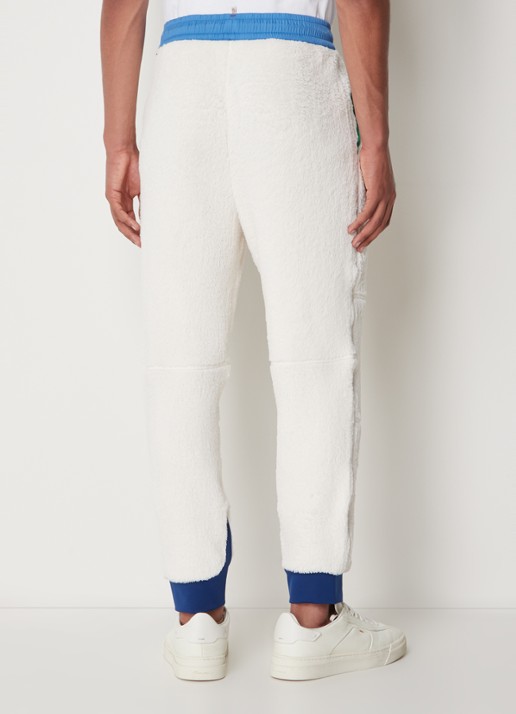 Moncler Polartec tapered fit joggingbroek van fleece - achterkant wit
