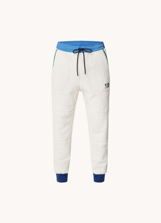 Moncler Polartec tapered fit joggingbroek van fleece - voorkant 5 wit