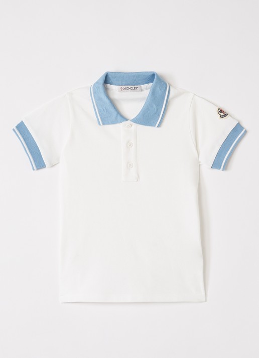 Moncler Polo van piqué katoen met logo