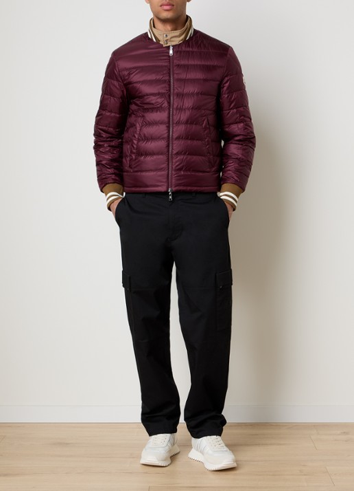 Moncler Prieure reversible bomberjack met opstaande kraag - voorkant 5 camel
