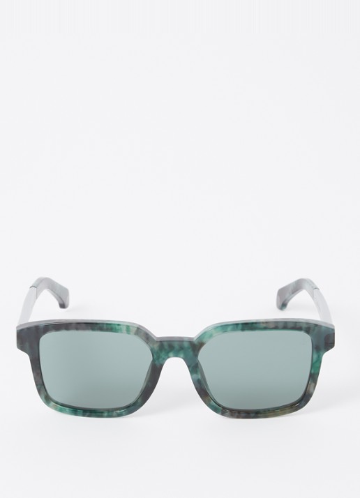 Moncler Quaderna zonnebril ME6006 - detail 2 donkergroen