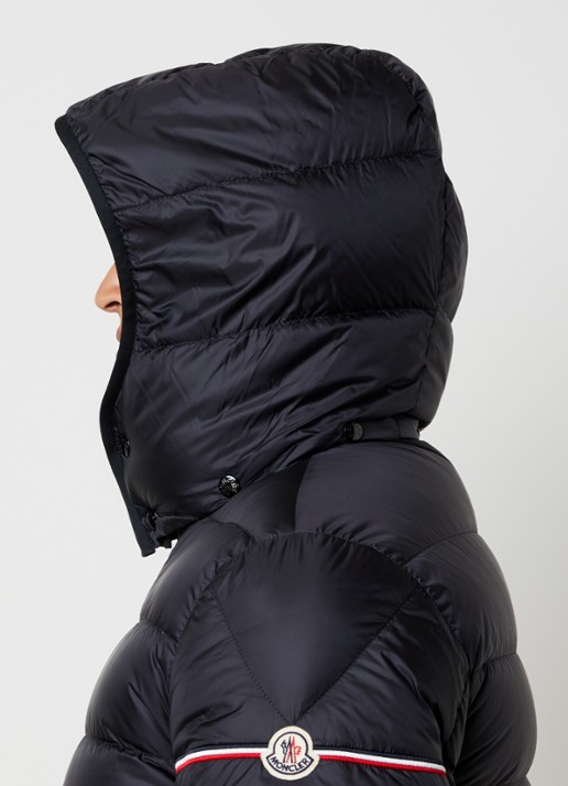 Moncler Ravenlock puffer jack met donsvulling en afneembare capuchon - detail 3 zwart