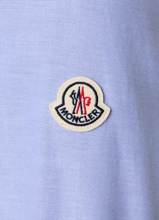 Moncler Regular fit overhemd met borstzak en logo - detail 2 lavendel