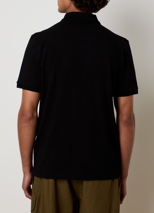 Moncler Regular fit polo met logo - achterkant zwart
