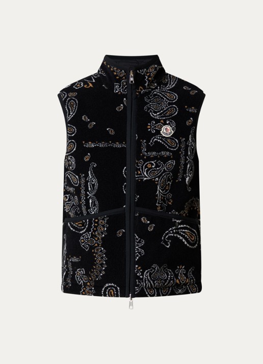Moncler Reversible bodywarmer met steekzakken - voorkant 4 antraciet