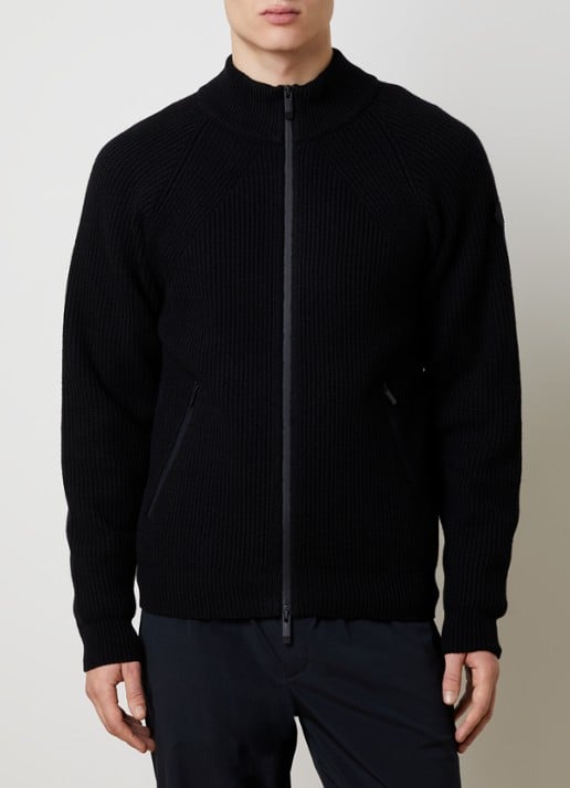 Moncler Fijngebreid vest in kasjmierblend met steekzakken