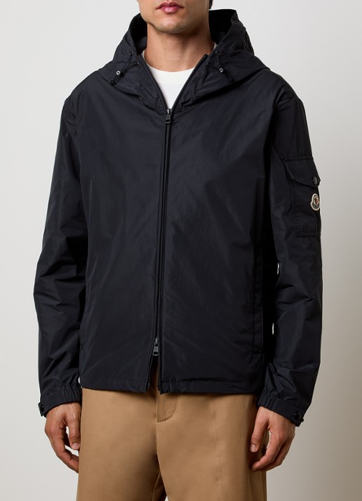 Moncler Sassiere windjack met capuchon en steekzakken - detail 4 zwart