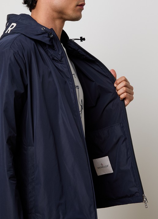 Moncler Sassiere windjack met capuchon en steekzakken - detail 5 donkerblauw