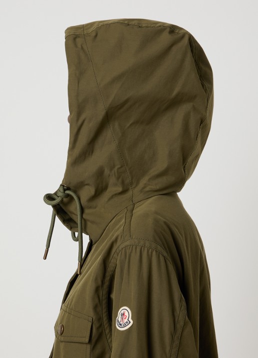 Moncler Serin softshell parka met steekzakken - detail 3 mosgroen