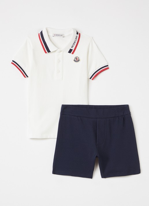 Moncler Set van polo met korte broek 2-delig