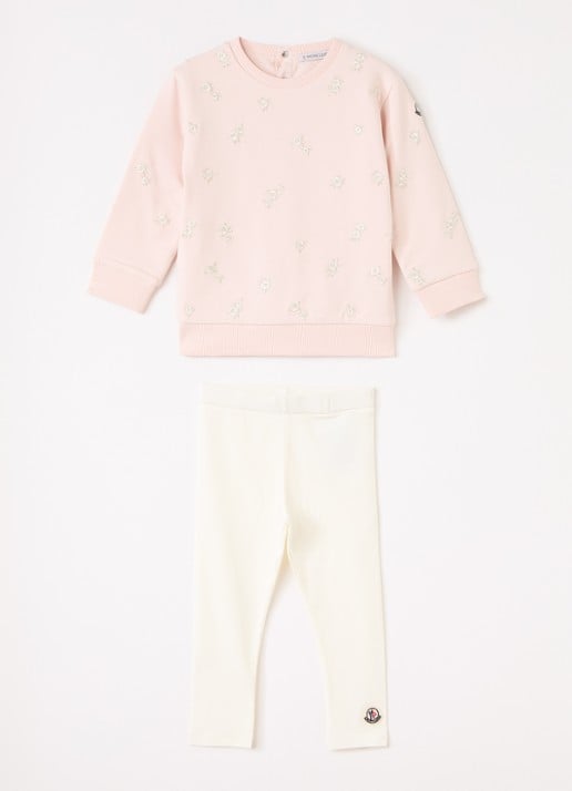 Moncler Set van sweater met legging 2-delig