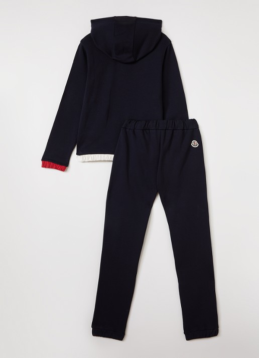 Moncler Set van sweatvest met joggingbroek 2-delig - voorkant 2 donkerblauw