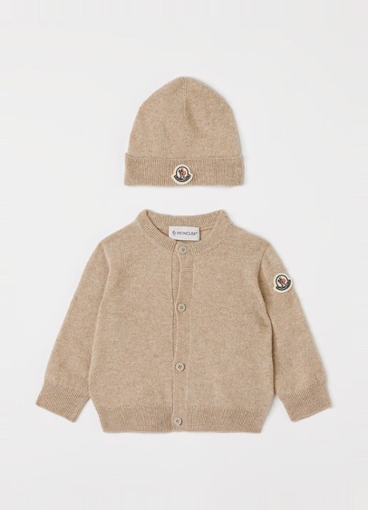 Moncler Set van vest met muts in giftbox 3-delig