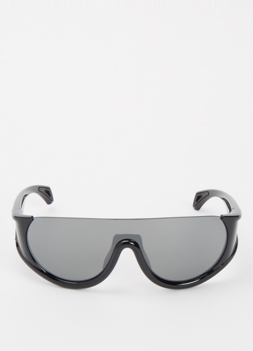 Moncler Shield zonnebril ME8022 - detail zwart