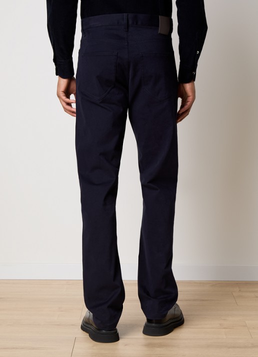 Moncler Slim fit chino met steekzakken - achterkant donkerblauw