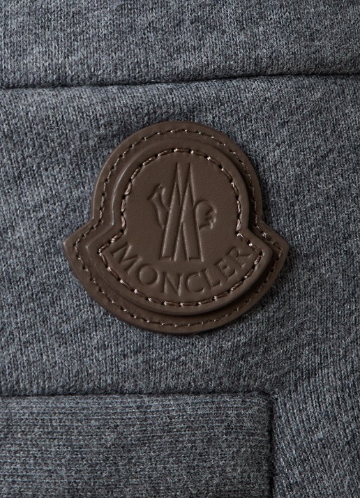 Moncler Slim fit joggingbroek met steekzakken - detail 6 donkergrijs