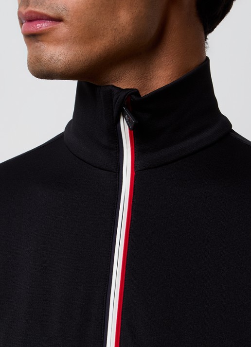 Moncler Sporttrui met halve rits - detail 2 zwart
