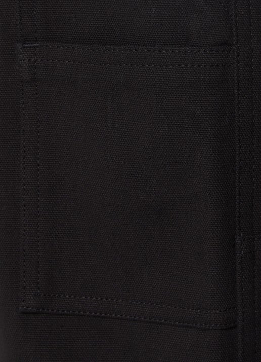 Moncler Straight fit broek met logoborduring  - detail 4 zwart