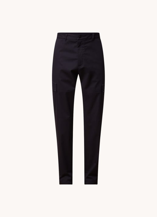 Moncler Straight fit cargobroek met logo - voorkant 5 zwart