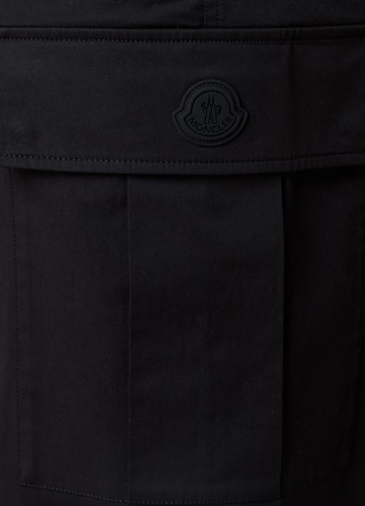 Moncler Straight fit cargobroek met steekzakken - detail 6 zwart
