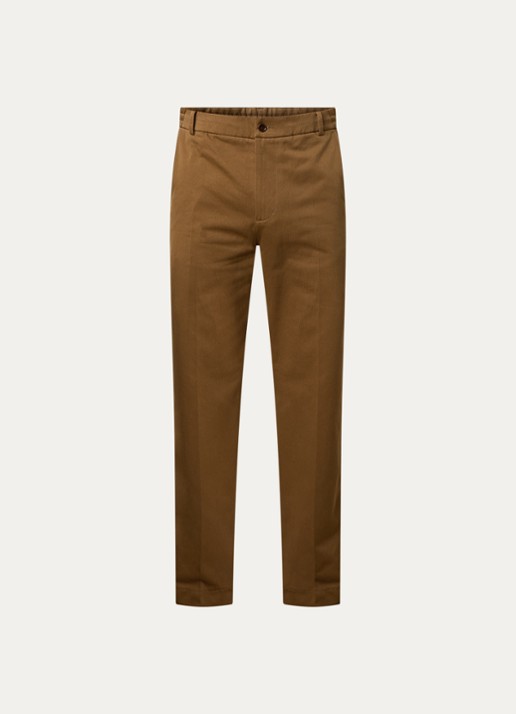 Moncler Straight fit chino met steekzakken - voorkant 5 camel