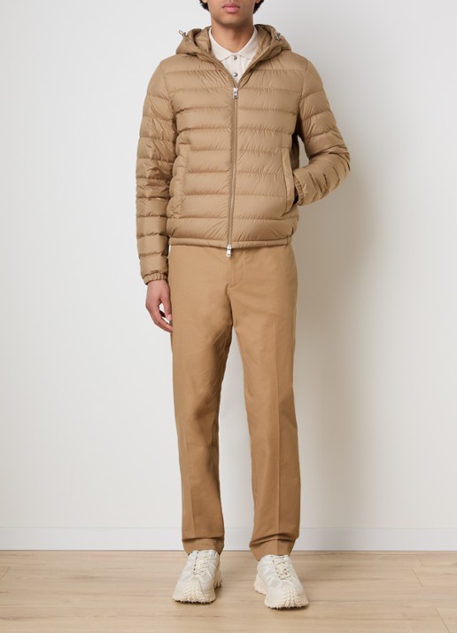 Moncler Straight fit chino met steekzakken - voorkant 2 camel