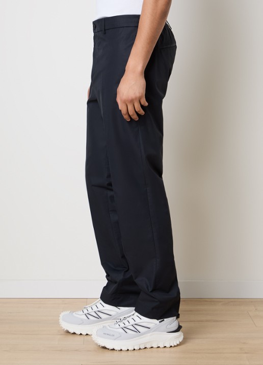 Moncler Straight fit chino met steekzakken - detail 5 donkerblauw
