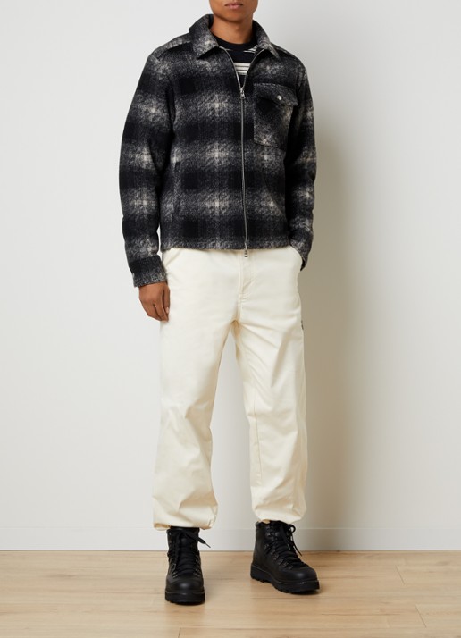 Moncler Straight fit jeans met gekleurde wassing - voorkant 3 gebroken wit