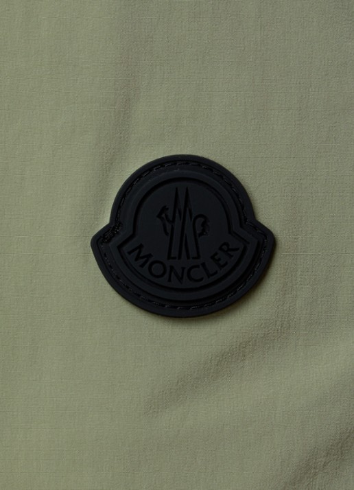 Moncler Straight fit korte broek met steekzakken - detail 5 legergroen