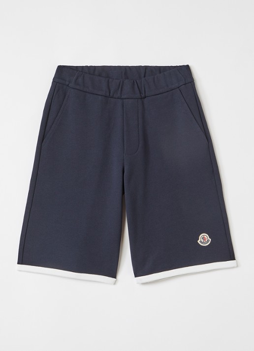 Moncler Straight fit korte joggingbroek met logo