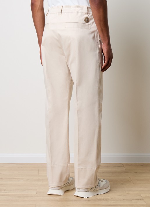 Moncler Straight fit pantalon met steekzakken - achterkant creme