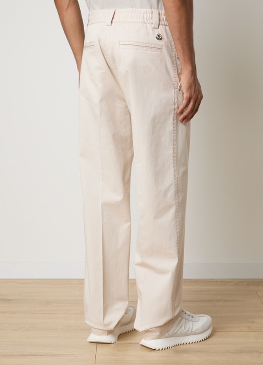 Moncler Straight fit pantalon met steekzakken - achterkant 6 creme