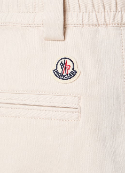 Moncler Straight fit pantalon met steekzakken - detail 5 creme