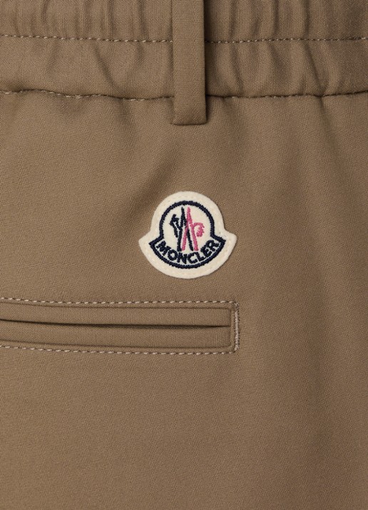 Moncler Straight fit pantalon met trekkoord en steekzakken - detail 5 zand